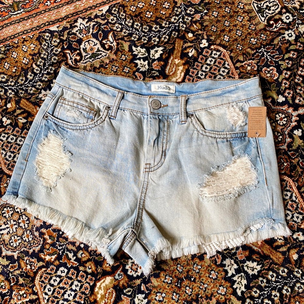 Brand New Denim Lace Shorts! ✨